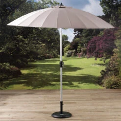 Pagoda 2.7m Shanghai Parasol Taupe