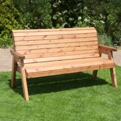 Three Seat Garners Rustic Bench