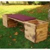 Charles Taylor Deluxe Wooden Planter Bench -Garners Garden Centre 645