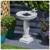 Feathered Friends Solar Water Feature -Garners Garden Centre feather