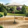 Pagoda 2.5m Aluminium Push Up Parasol - Biege -Garners Garden Centre gf fsx8 3b