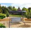 Pagoda Sienna 3 Seat Steel Hammock -Garners Garden Centre ham